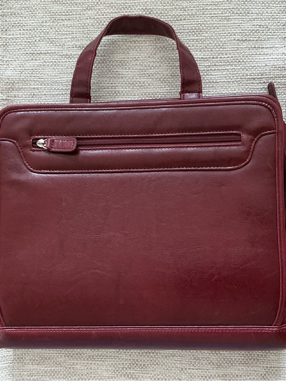 Women’s Burgundy Briefcase Carry Bag